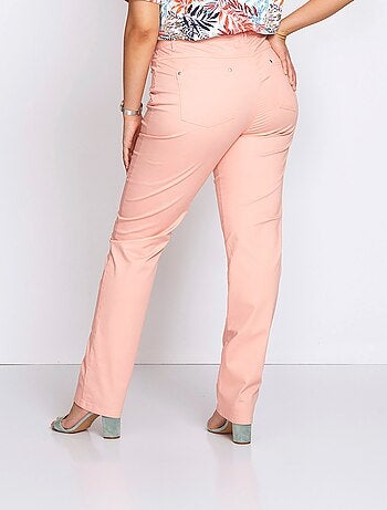 Pantalon droit 5 poches coton stretch