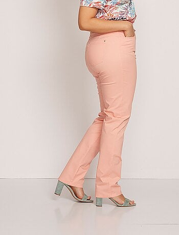 Pantalon droit 5 poches coton stretch