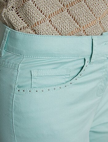Pantalon droit 5 poches coton stretch