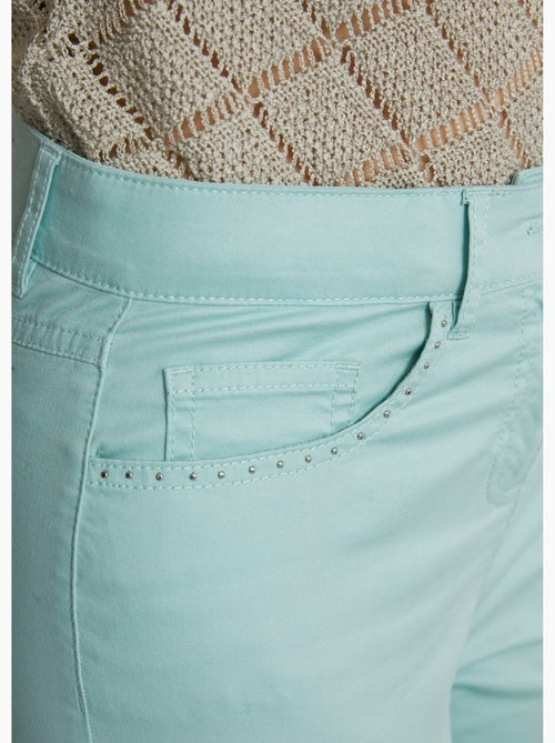 Pantalon droit 5 poches coton stretch - Kiabi