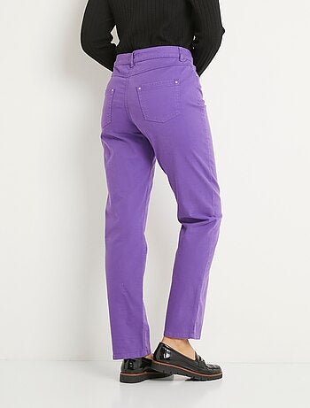 Pantalon droit 5 poches coton stretch