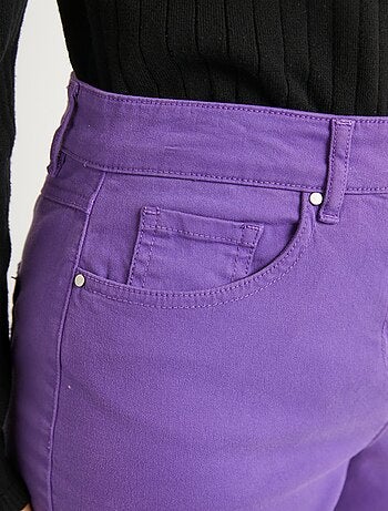 Pantalon droit 5 poches coton stretch