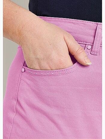 Pantalon droit 5 poches coton stretch