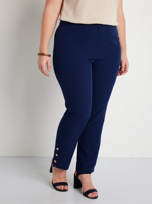 Pantalon droit 7/8e uni infroissable - Afibel - Kiabi