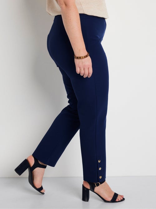 Pantalon droit 7/8e uni infroissable - Afibel - Kiabi
