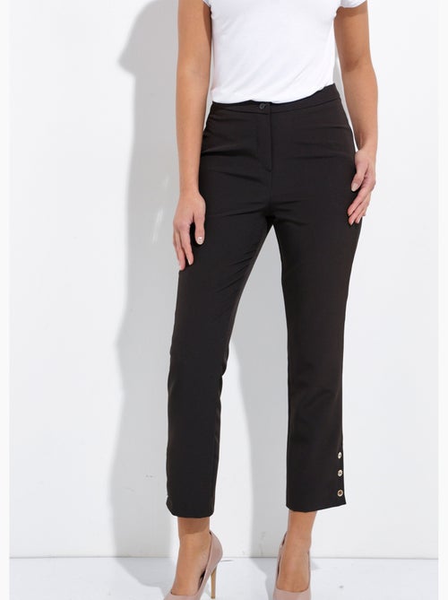 Pantalon droit 7/8e uni infroissable - Afibel - Kiabi