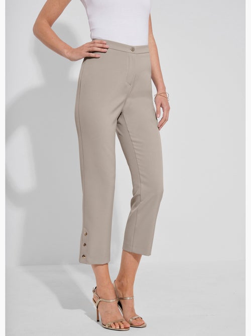 Pantalon droit 7/8e uni infroissable - Afibel - Kiabi