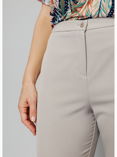 Pantalon droit 7/8e uni infroissable - Afibel - Kiabi