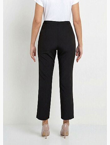 Pantalon droit 7/8e uni infroissable