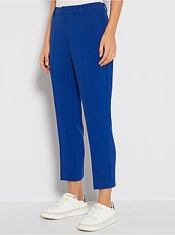 Pantalon droit 7/8ème dos élastiqué - Kiabi