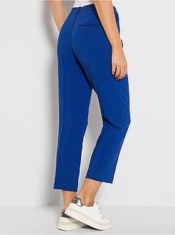 Pantalon droit 7/8ème dos élastiqué - Kiabi