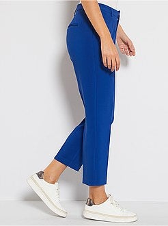 Pantalon droit 7/8ème dos élastiqué - Kiabi