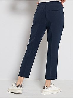 Pantalon droit 7/8ème dos élastiqué - Kiabi