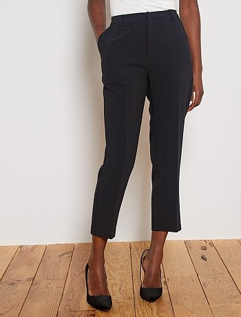 Pantalon droit 7/8ème dos élastiqué - Kiabi