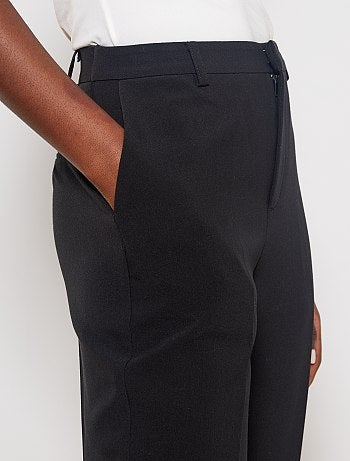 Pantalon droit 7/8ème dos élastiqué - Kiabi