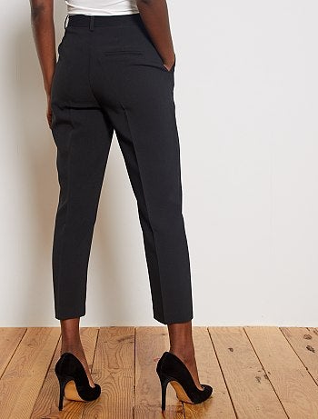 Pantalon droit 7/8ème dos élastiqué - Kiabi