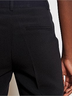 Pantalon droit 7/8ème dos élastiqué - Kiabi
