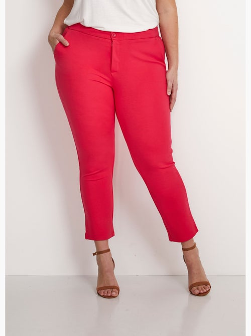 Pantalon droit 7/8ème maille milano - Afibel - Kiabi