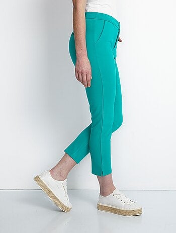 Pantalon droit 7/8ème maille milano