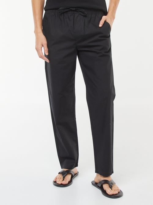 Pantalon droit à ceinture élastiquée - Kiabi