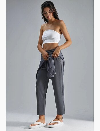 Pantalon droit à enfiler, coupe classique hiccup