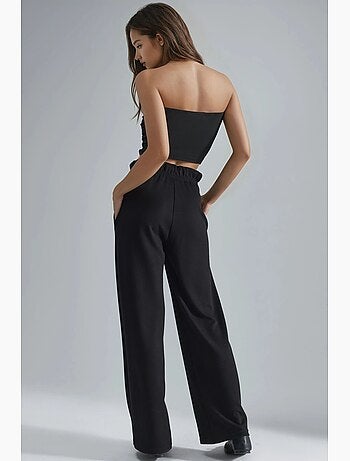 Pantalon droit à enfiler, coupe classique hiccup