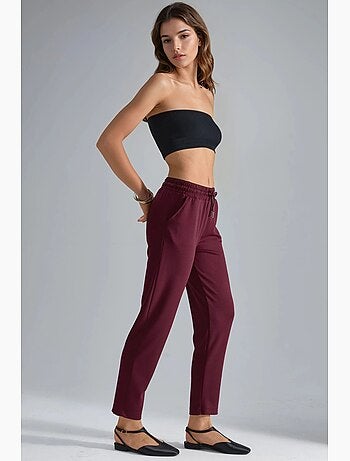 Pantalon droit à enfiler, coupe classique hiccup