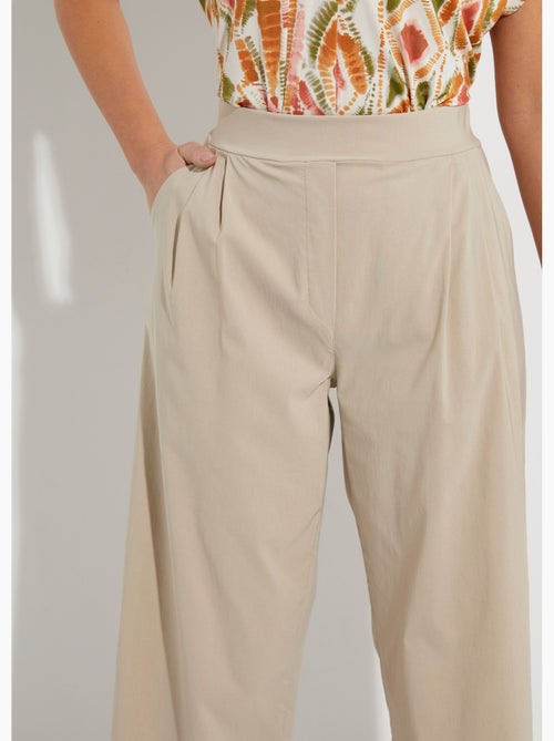 Pantalon droit à pinces ceinture élastiquée - Afibel - Kiabi Pantalon droit à pinces ceinture élastiquée - Afibel - Kiabi