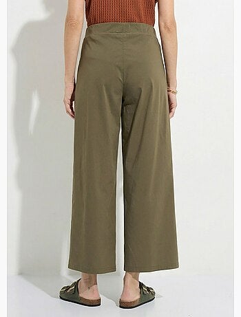 Pantalon droit à pinces ceinture élastiquée - Afibel