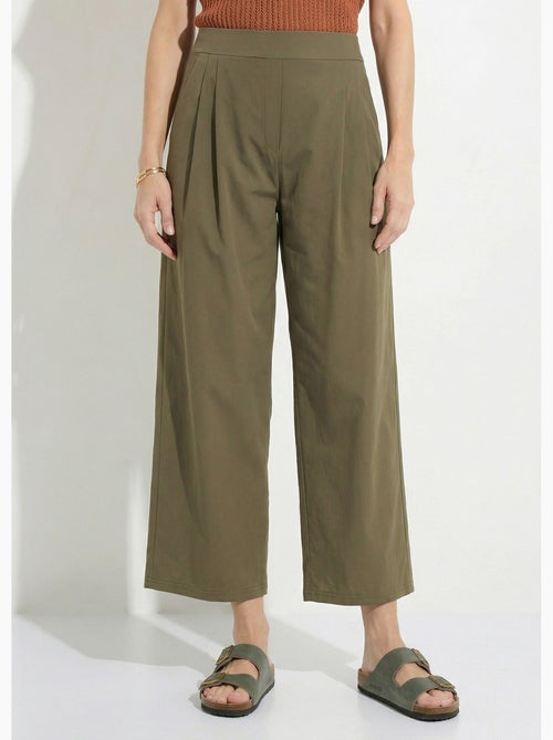 Pantalon droit à pinces ceinture élastiquée - Afibel - Kiabi Pantalon droit à pinces ceinture élastiquée - Afibel - Kiabi
