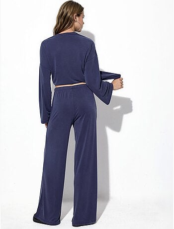 Pantalon droit à taille élastique busem
