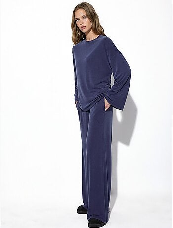 Pantalon droit à taille élastique busem