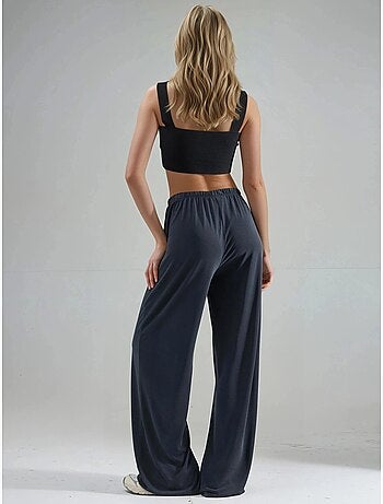 Pantalon droit à taille élastique busem