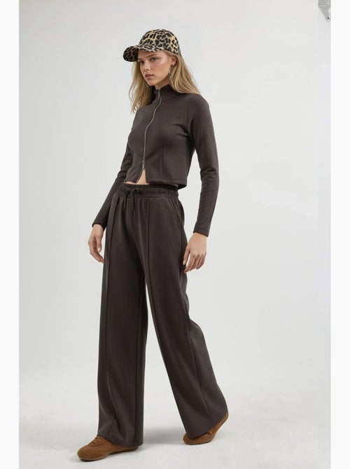 Pantalon droit à taille élastique busem - Kiabi Pantalon droit à taille élastique busem - Kiabi