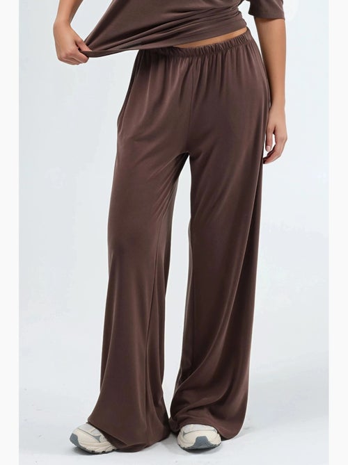 Pantalon droit à taille élastique busem - Kiabi