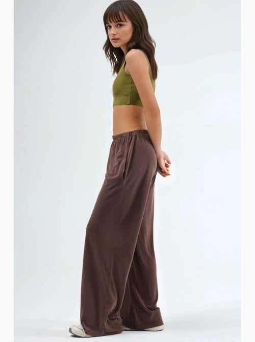 Pantalon droit à taille élastique busem - Kiabi