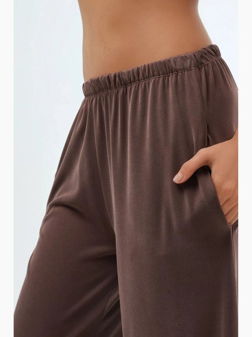Pantalon droit à taille élastique busem - Kiabi