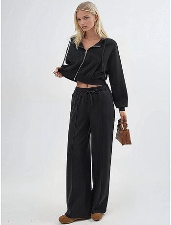 Pantalon droit à taille élastique busem