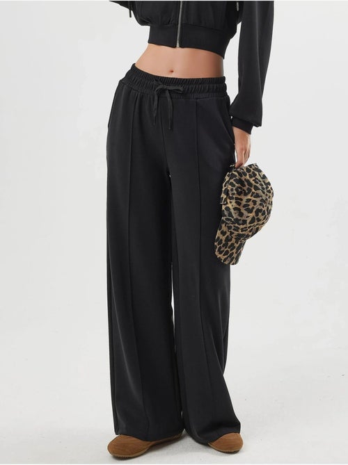 Pantalon droit à taille élastique busem - Kiabi