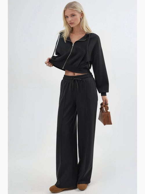 Pantalon droit à taille élastique busem - Kiabi