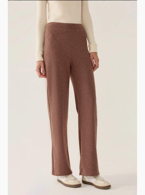 Pantalon droit à taille élastique hiccup - Kiabi Pantalon droit à taille élastique hiccup - Kiabi