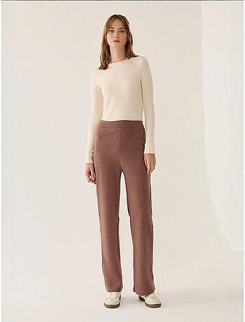 Pantalon droit à taille élastique