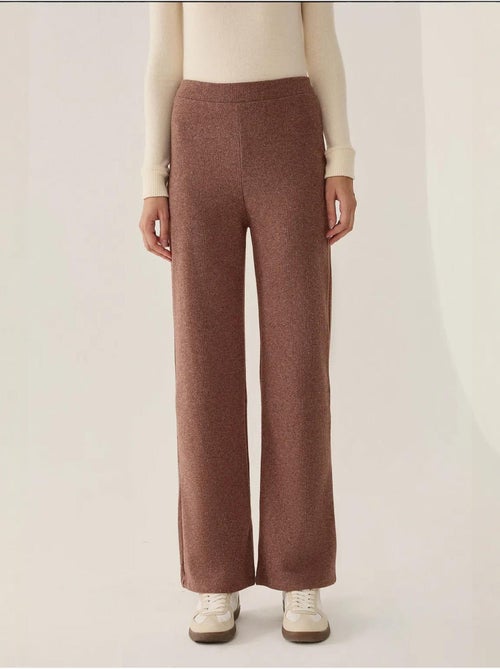 Pantalon droit à taille élastique - Kiabi