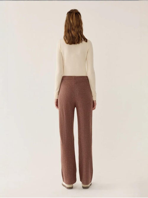 Pantalon droit à taille élastique - Kiabi