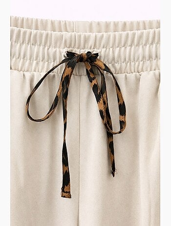 Pantalon droit à taille élastique mixray