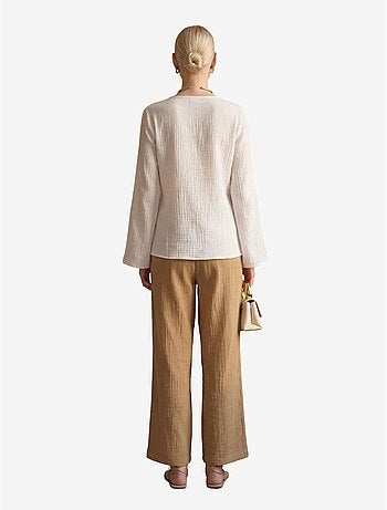 Pantalon droit à taille élastique my fashion