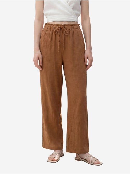 Pantalon droit à taille élastique my fashion - Kiabi Pantalon droit à taille élastique my fashion - Kiabi