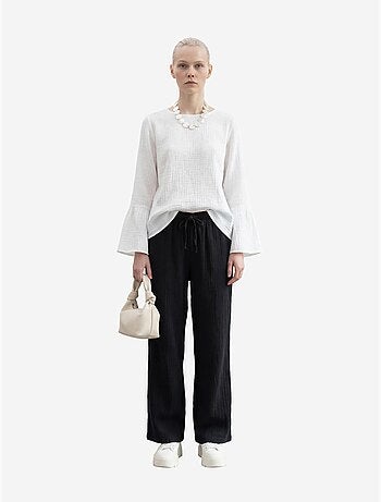 Pantalon droit à taille élastique my fashion