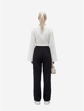 Pantalon droit à taille élastique my fashion