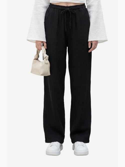 Pantalon droit à taille élastique my fashion - Kiabi